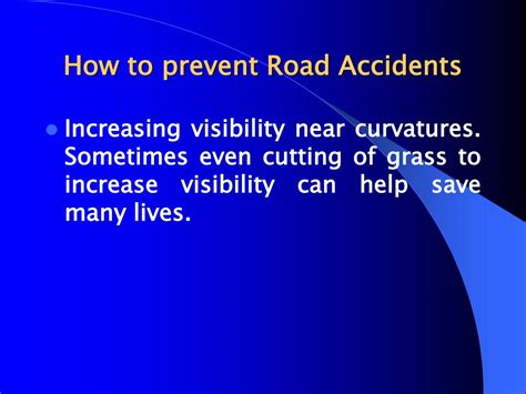 Ppt Road Safety How To Prevent Road Accidents Powerpoint