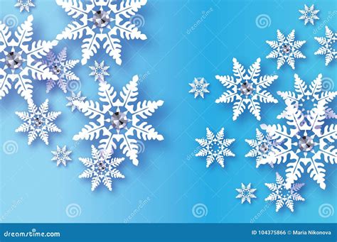 Origami Snowfall With Diamond Crystal Happy New Year Greetings Card