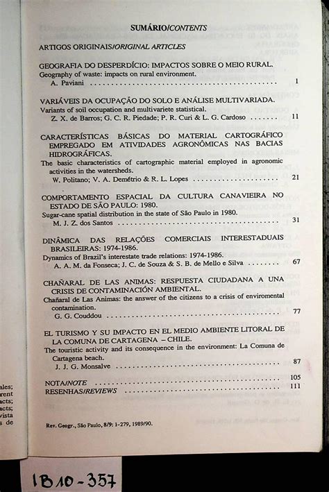 REVISTA De Geografia Vol 8 9 1989 90 E Anais Do 3 Encontro Nacional