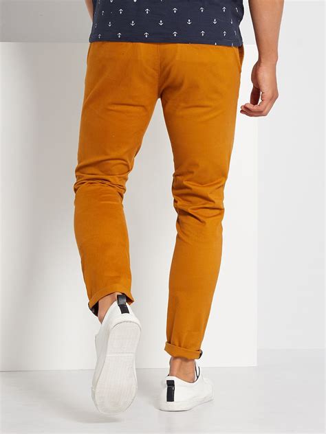 Pantal N Chino Skinny L Amarillo Kiabi