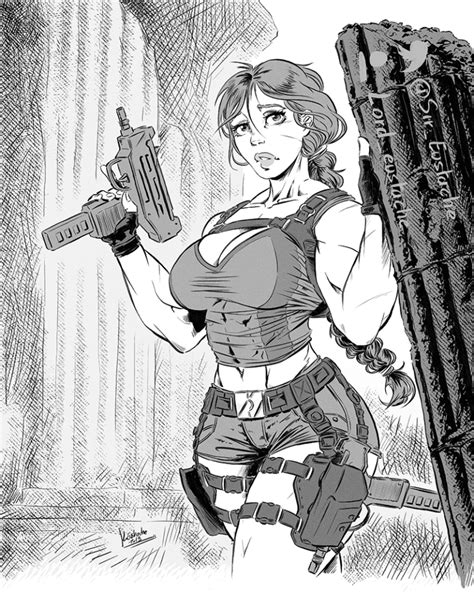 Tomb Raider Hentai Xxx Pinup Pose Monochrome Valorant Porn Gallery