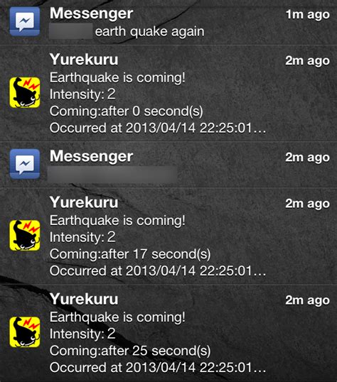 Earthquakes In Japan Yurekuru Early Warning App