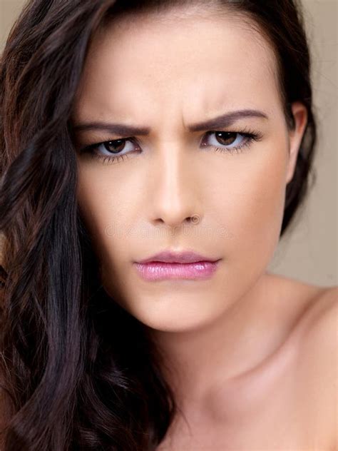 Attractive Woman With A Puzzled Frown Stock Photo Image 46346820