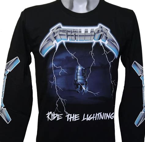 Metallica Long Sleeved T Shirt Ride The Lightning Size L Roxxbkk