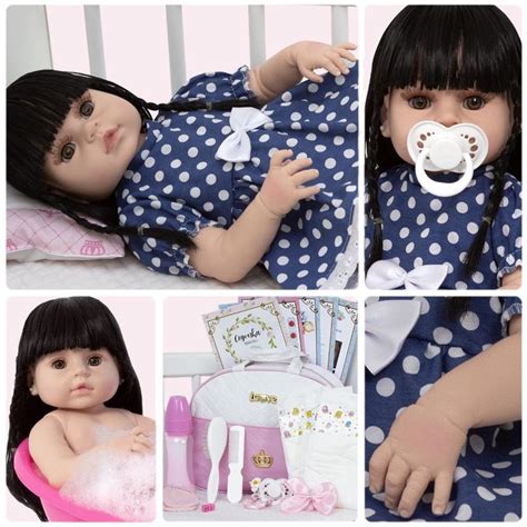 Boneca Reborn Para Adultos - Boneca Reborn Realista 100% Silicone Morena Envio Imediato - Cegonha ...