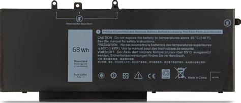 Dell V Wh Mah Cell Laptop Battery Compatible With Dell