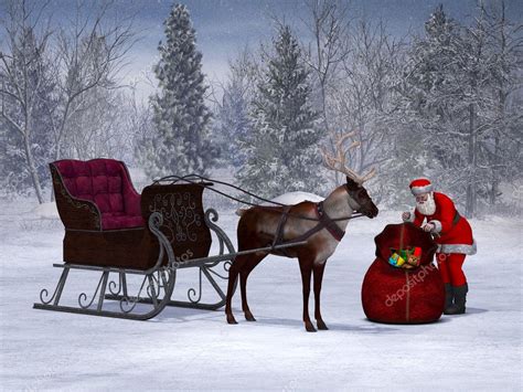 Santa preparing his sleigh ride. — Stock Photo © sarah5 #16038267