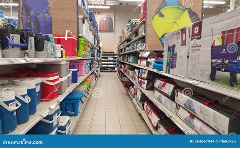 Rows in a hardware store editorial stock image. Image of interior - 264667944