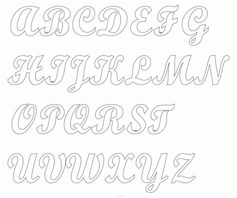 Fancy Alphabet Letters Printable