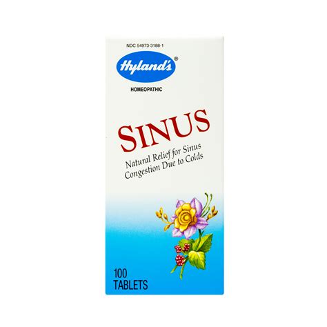 Hyland's Sinus Tablets, Natural Relief of Sinus Congestion Due to Cold ...