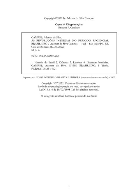 As Revolu Es Internas No Per Odo Regencial Brasileiro Por Ademar Da