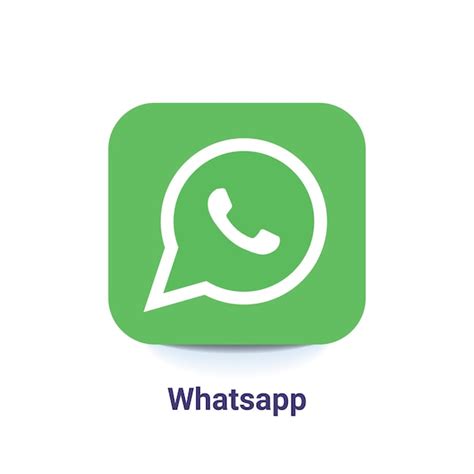 Logotipo De Whatsapp Vector Premium