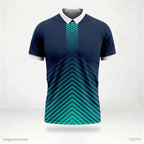 Cricket Jersey Design Blue With Green Pattern Imgecart