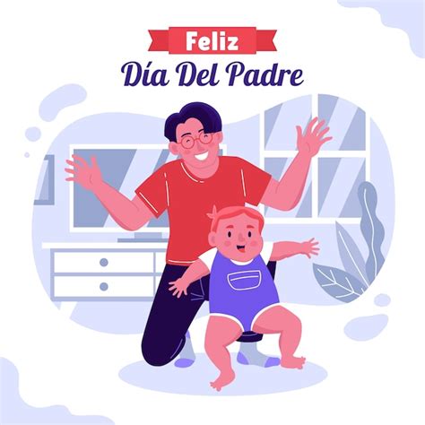 Ilustración Plana Para La Celebración Del Dia Del Padre Vector Gratis