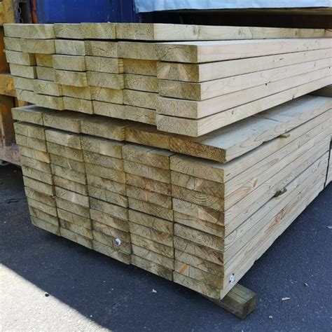 150mm X 50mm Sawn Treated Timber C16 C24 X 4 2mtr About Roofing Supplies