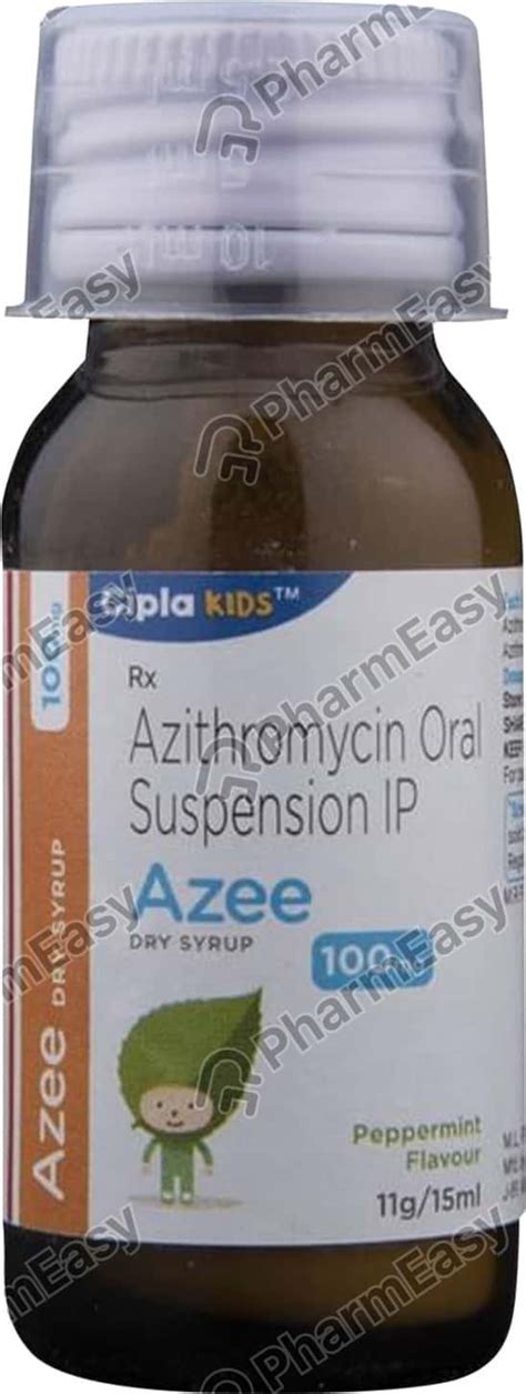 Azee 100 MG 5ML Dry Syrup 15 Uses Side Effects Price Dosage