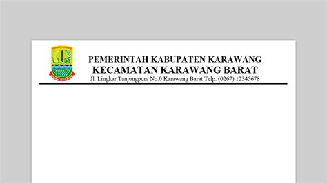 The Best Cara Membuat Kop Surat Di Word Android Blog Ihsanpedia