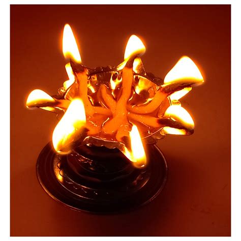 Stainless Steel Diyas for Pooja - Deepak for Puja Aarti - Oil Lamp - Pooja Articles Home Decor ...