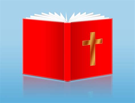 Premium Photo Open Bible Isolated On Blue Background