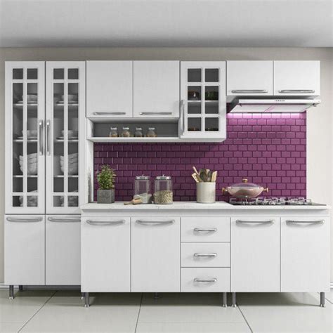 COZINHA COMPLETA D INCANTO VIENA MODULADA 5 PEÇAS 260 CM 13 PORTAS 3