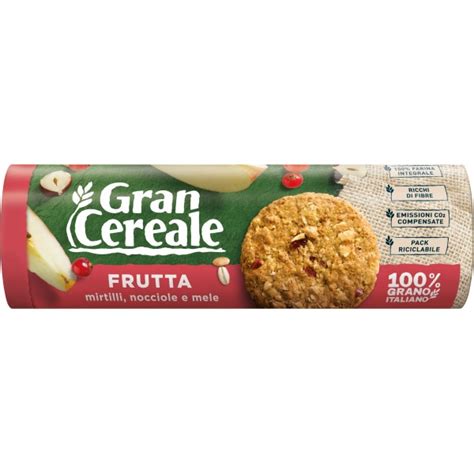 Mulino Bianco Gran Cereale Frutta Biscotti Integrali Tubo Gr 250