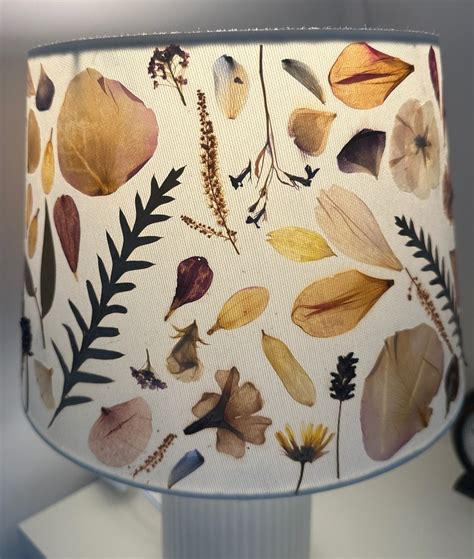 Botanical Lampshade Floral Lamp Shade Handmade Decorated Etsy