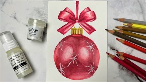 How To Draw A Christmas Ornament With Watercolor Pencils Live Art Chat