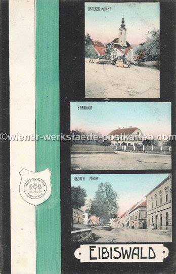 Eibiswald Collage um 1908 Wiener Werkstätte Postkarten