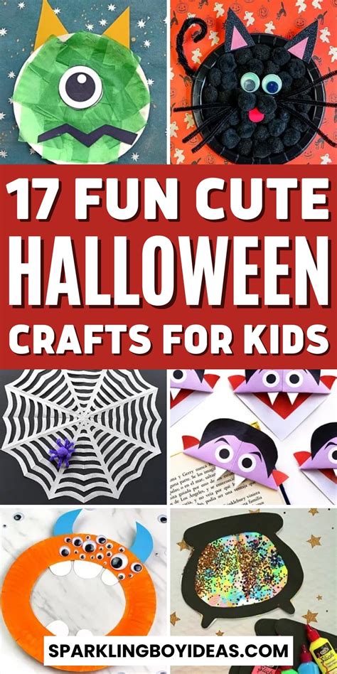 17 Cute Halloween Crafts For Kids - Sparkling Boy Ideas