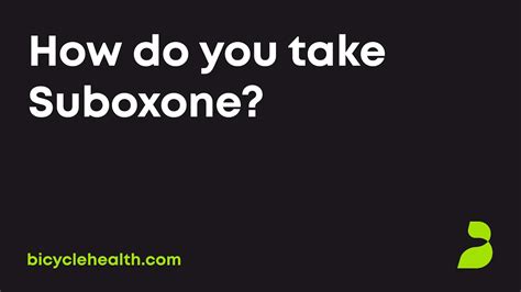 How Do You Take Suboxone YouTube