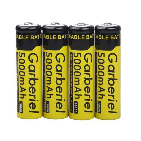 8x Garberiel 37v Li Ion 5000mah 18650 Rechargeable Battery Batteries