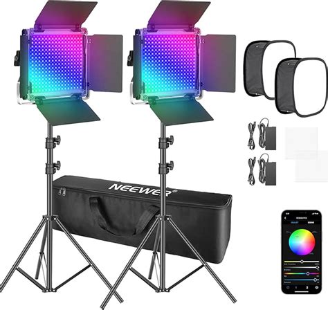 Amazon Neewer Packs Rgb Led Video Light With App Control