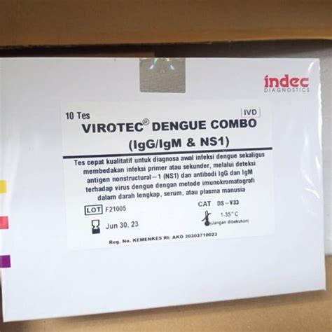 Jual Rapid Test Dengue NS1 IgG IgM Combo Isi 10 Test Demam Berdarah