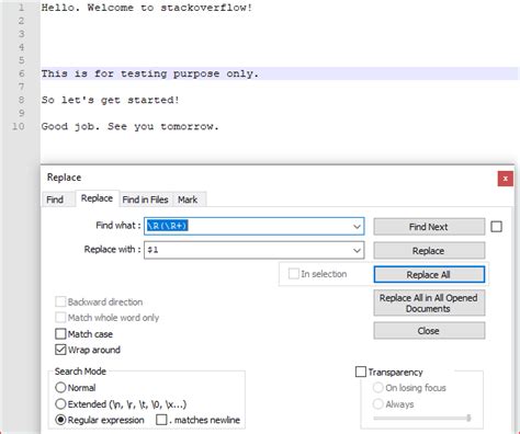 Find And Replace Newline Notepad Printable Templates Free