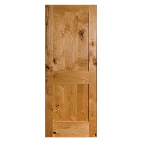 Knotty Alder 2 Panel Flat Heritage Millwork