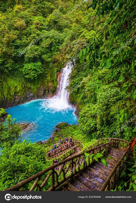 Rio Celeste Waterfall Pond Tenorio Volcano National Park Alajuela