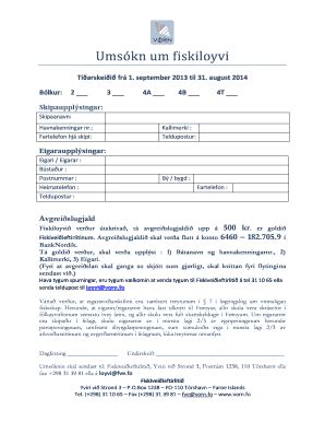 Fillable Online Fve Ums Kn Um Fiskilyvi Fvefo Fax Email Print Pdffiller