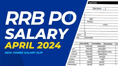 Ibps Rrb Po Latest Salary New Joinee Salary April Ibps