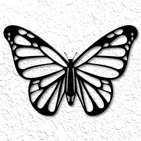 Black And White Butterfly Artwork