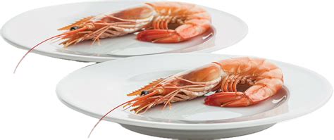 Cooked Prawn On White Plate 46334495 Png