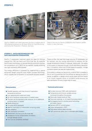 envirochemie sterifix effluent decontamination systems