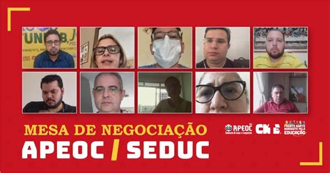 Boletim Mesa De Negocia O Apeoc Seduc Apeoc Encaminha Proposta E