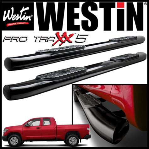 Westin Pro Traxx Oval Nerf Step Bars Fit Toyota Tundra