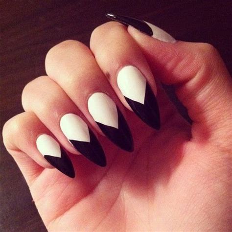 Ideias De Nail Art Gr Fica Para Copiar J Pointed Nails Pointy