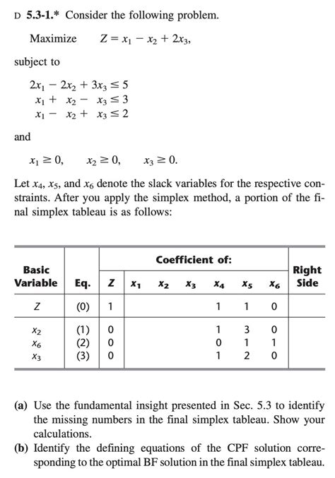 Solved D 5 3 1 Consider The Following Problem Maximize Z X1 X2