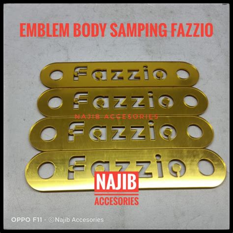 Jual Emblem Fazzio Emblem Panel Fazzio Premium Logo Emblem