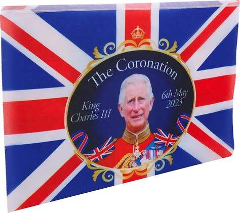 Toyland Union Jack King Charles III Banderines De Recuerdo De