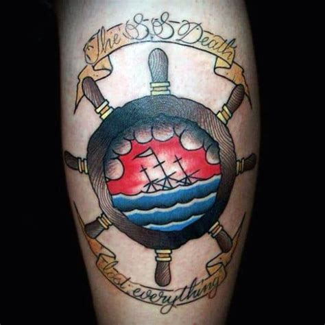 70 Ship Wheel Tattoo Designs For Men A Meaningful Voyage