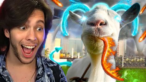 ESSES SAO OS NOVOS PODERES DA MINHA CABRA Goat Simulator 3 YouTube