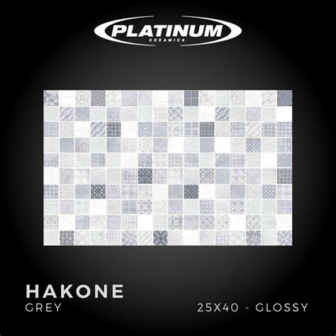 Jual Platinum Ceramics Hakone Grey X Cm Glossy Free Delivery